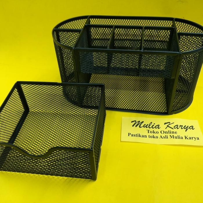 

Desk Set Jaring 8 Sekat Plus 1 Laci / Memo Holder / Desk Organizer