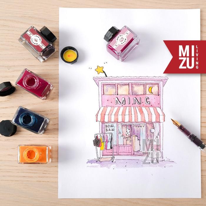 

Banmi Macaron 12 Waterproof Fountain Pen Brush Ink Set Calligraphy Set Tinta Glitter Shimmer Ink