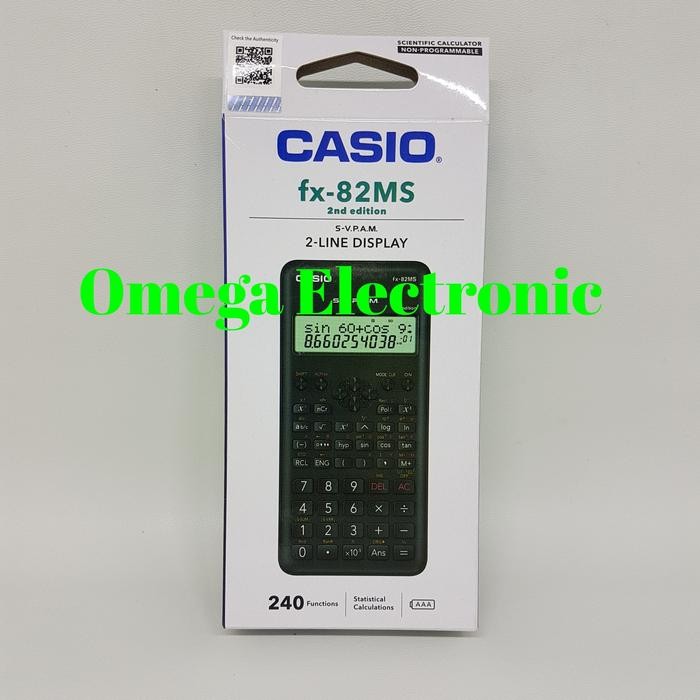 

Casio Fx-82Ms Scientific Calculator Kalulator Ilmiah Sekolah Kuliah