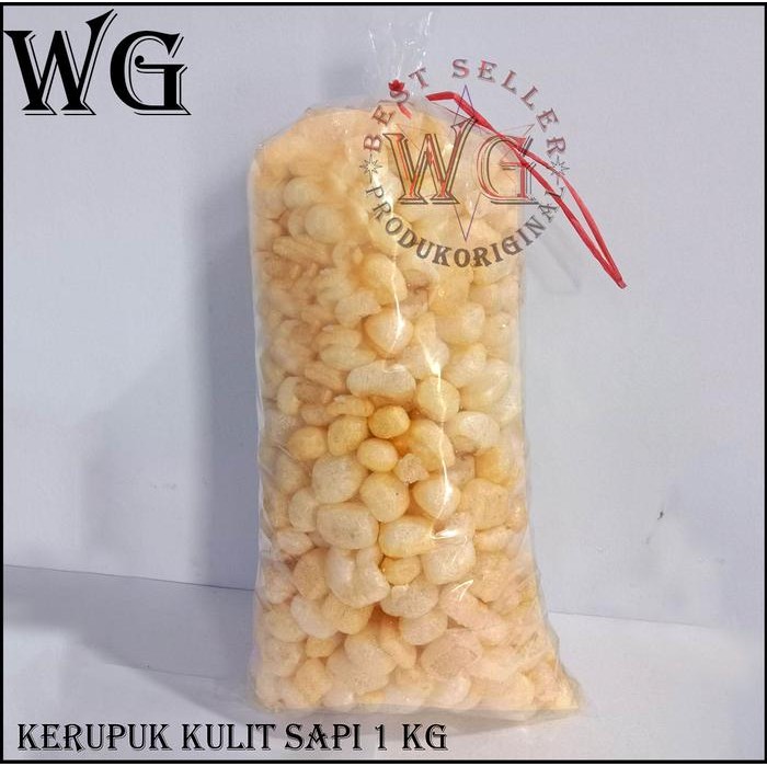 

3YC3 Kerupuk Kulit Sapi 1 Kg Krupuk Kulit Murah Kiloan 1Kg 1000Gr (Tanpa Rasa)