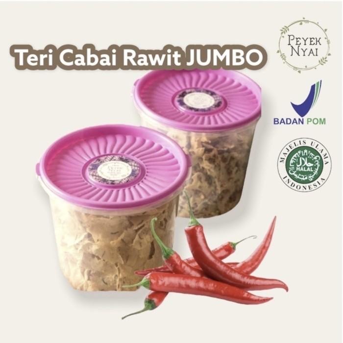 

3YC3 Peyek Nyai - Rempeyek Teri Cabai Rawit (Toples 10L) Jumbo