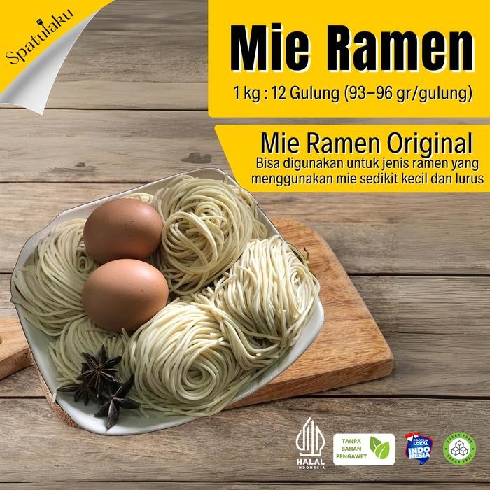 

H48Y Mie Ramen Mentah / Japanese Food / 1 Kg Isi 12 Pc / Tanpa Pengawet