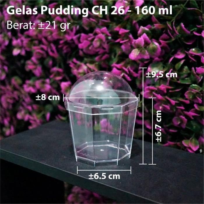Bolde Cookware - Cup Puding Ch-26 Isi 10Pcs/ Gelas Puding Pudding / Jar Puding Plastik / Tempat