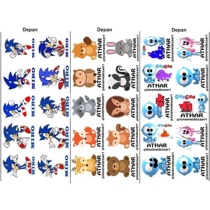 

custom edible stamp/sticker makanan/sticker nasi/topping makanan