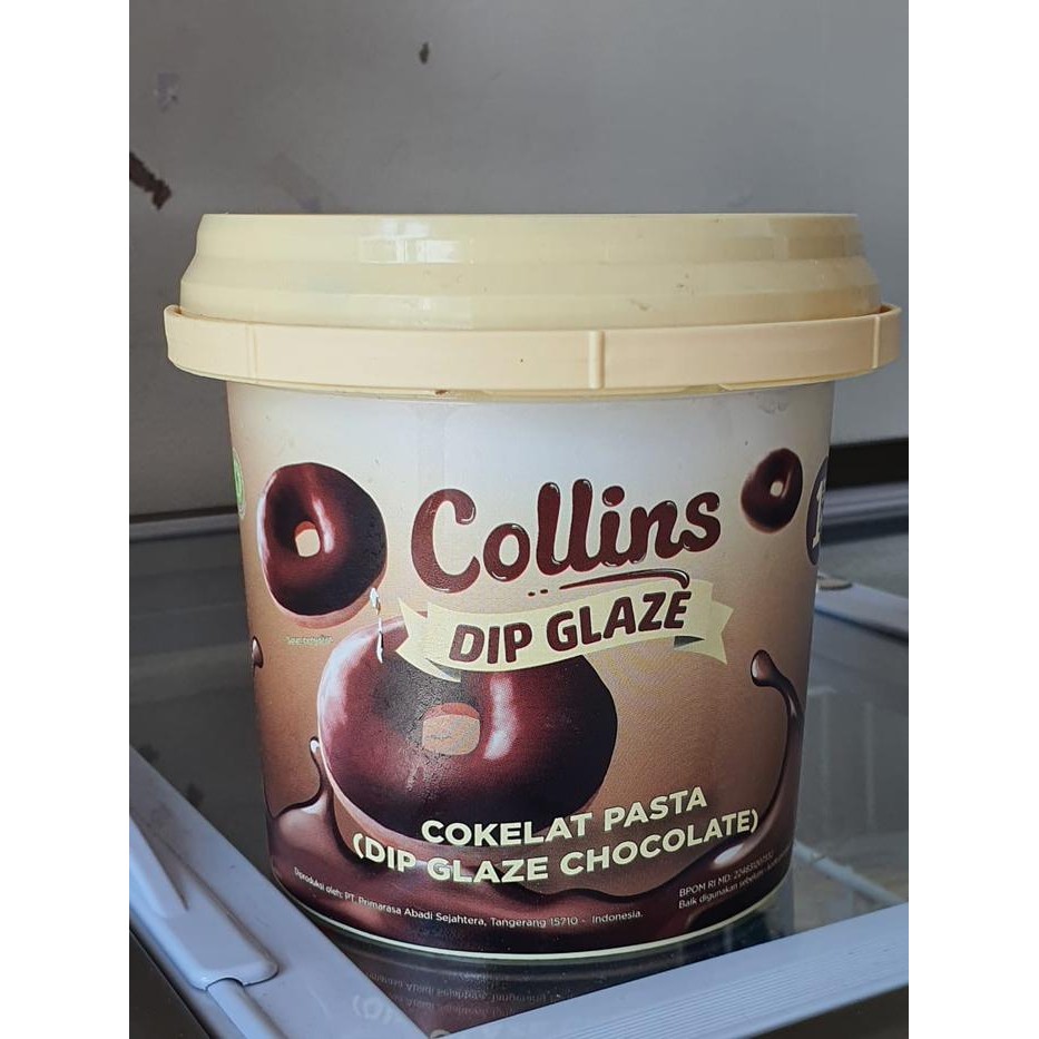 

COKLAT PASTA DONUT COLLINS DIP GLAZE 1Kg TOPPING CAKE ROTI TAWAR