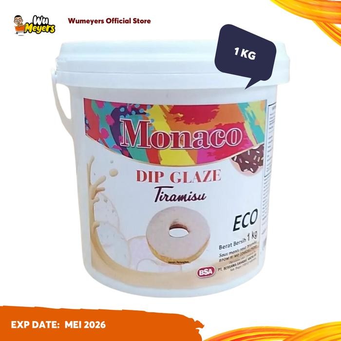 

Monaco Dip Glaze Tiramisu Selai Topping Monaco 1kg