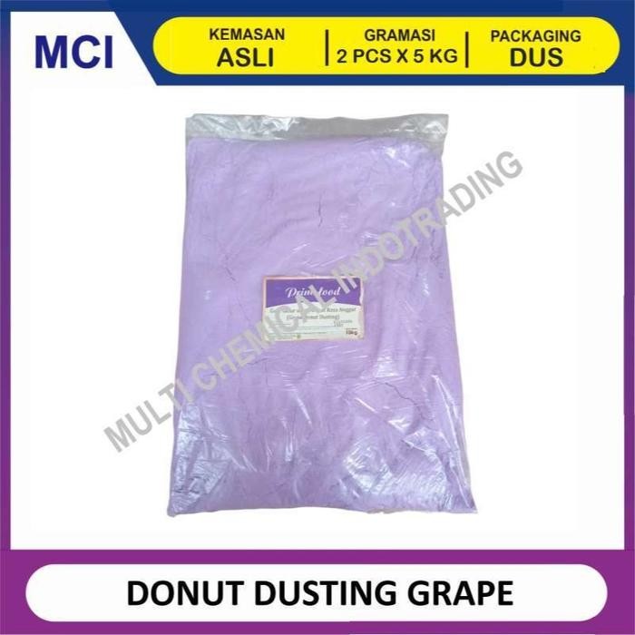 

PRIMSFOOD DONUT DUSTING GULA DONAT DINGIN GRAPE MINT ANGGUR 5 KG - 1 DUS 2 PCS