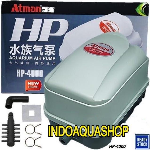 Atman Hp 4000 Air Pump Pompa Udara Aerator Kolam / Hidroponik Hp4000