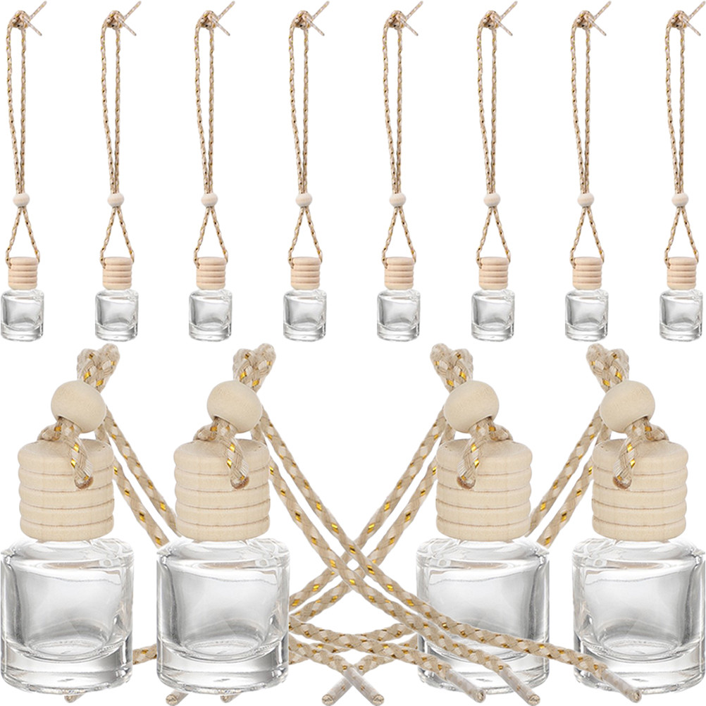 IMPORT 12pcs 8ml Hanging Auto Perfume Pendant Diffuser Empty Pendant Perfume Aromatherapy Bottle