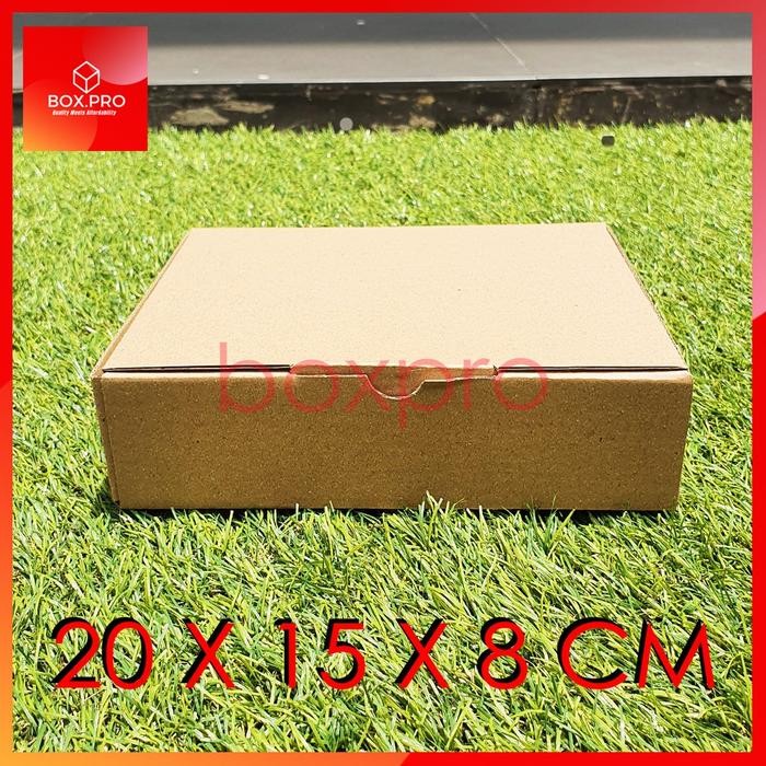 (Allthebest) Kardus Dus 20x15x8 cm (ECER) Die Cut Box pizza Kotak Packing Aksesoris Baju Makanan