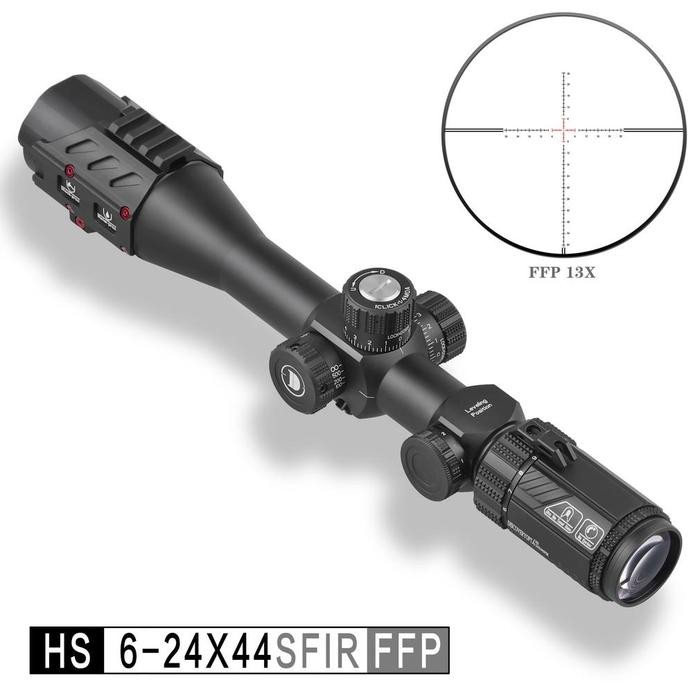 Terbaru [GARANSI] TELESCOPE TELESKOP DISCOVERY HS 6-24X44SFIR FFP TELESKOP ANTI GETAR BISA MAIN