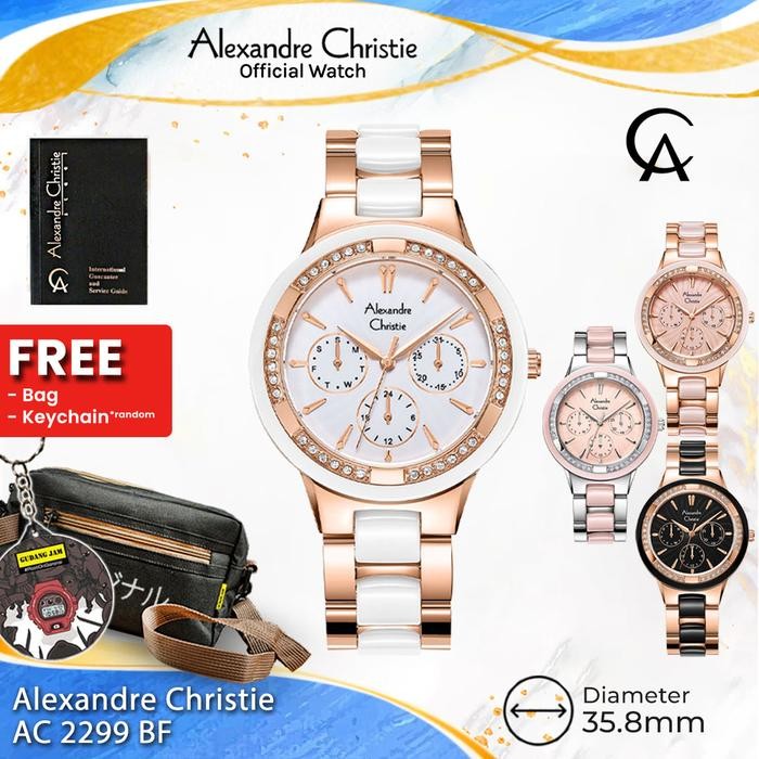 ORIGINAL Wanita AC 2299 BF AC 2299 AC2299BF White Rose Gold READY STOCK