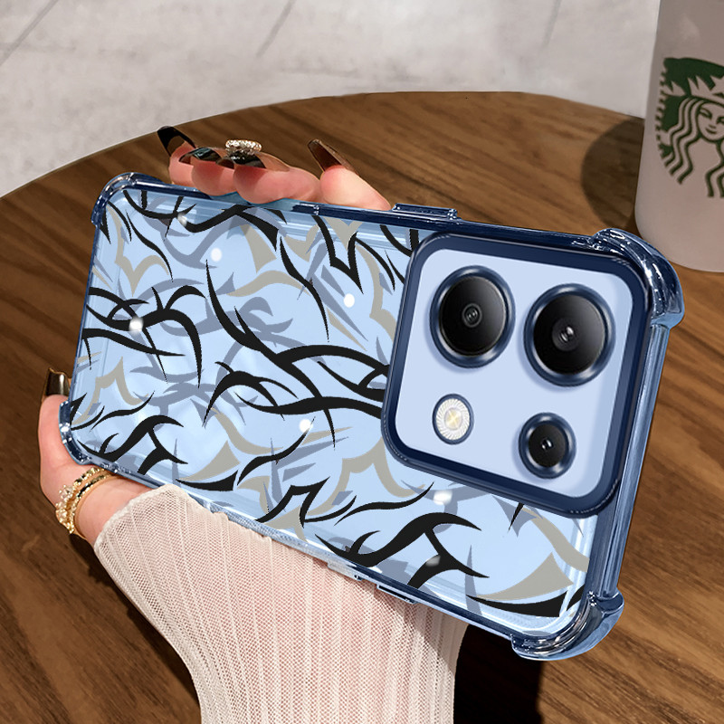 Casing Hp untuk Xiaomi Redmi Note 13 4G Case Casing Graffiti batang pola Silikon Softcase HP Kesing 