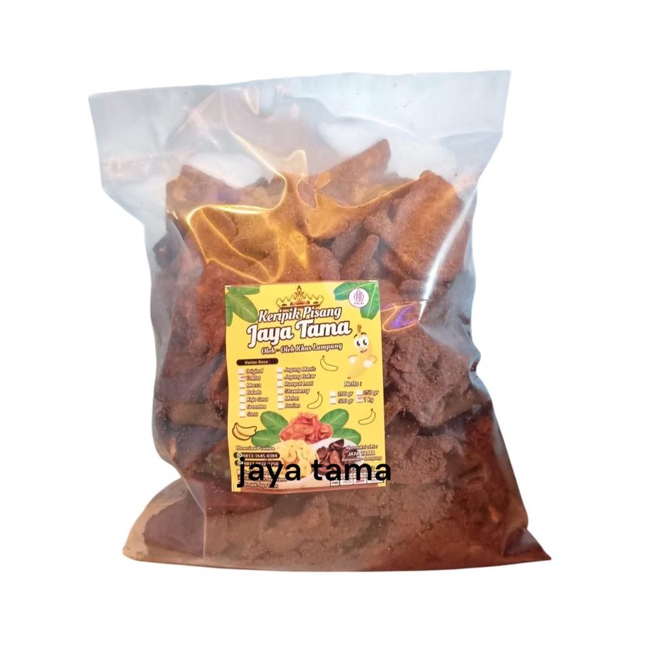 

1 KG KARIPIK PISANG COKLAT & VARIAN RASA OLEH KHAS LAMPUNG (IRISAN KOIN/PANJANG) TERMURAH!!! COKELAT