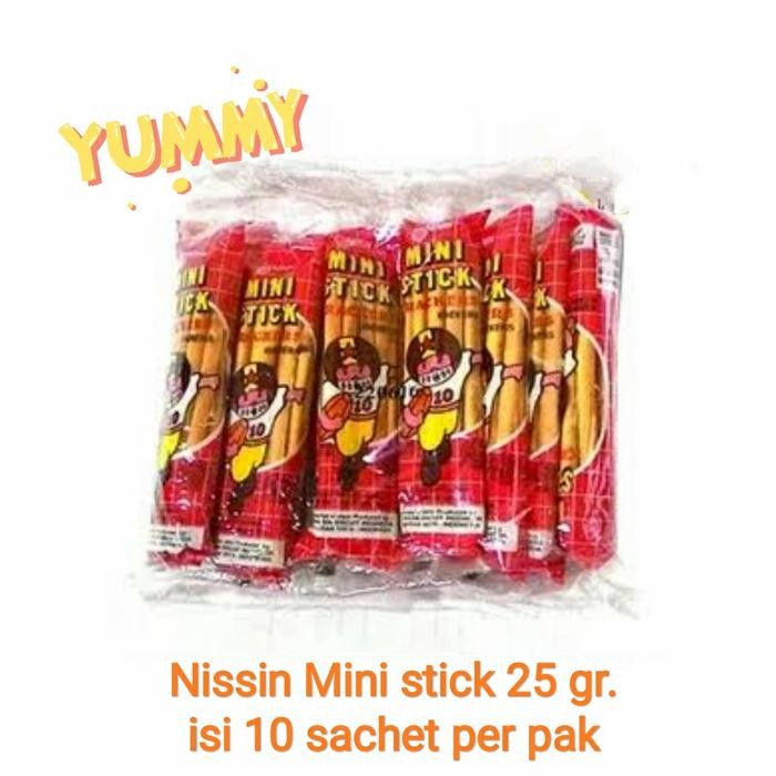 

NISSIN MINI STICK KEMASAN MERAH PACK ISI 10 BKS
