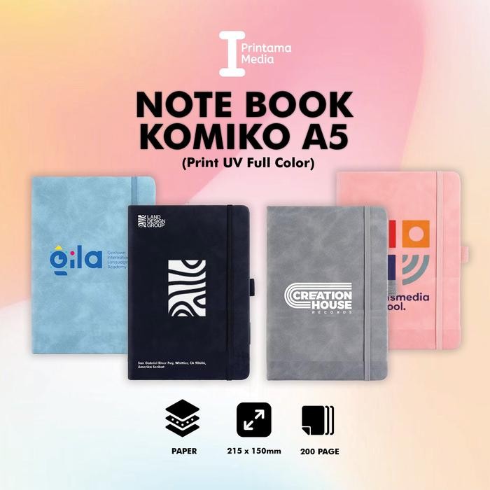 

Custom UV Kimiko Agenda/Notebook A5 Cetak Full Color Buku Catatan Souvenir