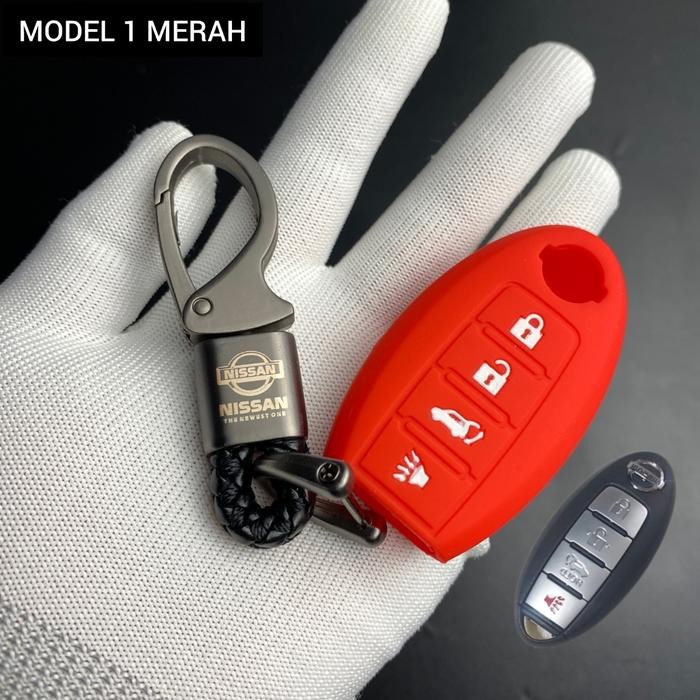gantungan kunci remote keyless mobil nissan xtrail logo
