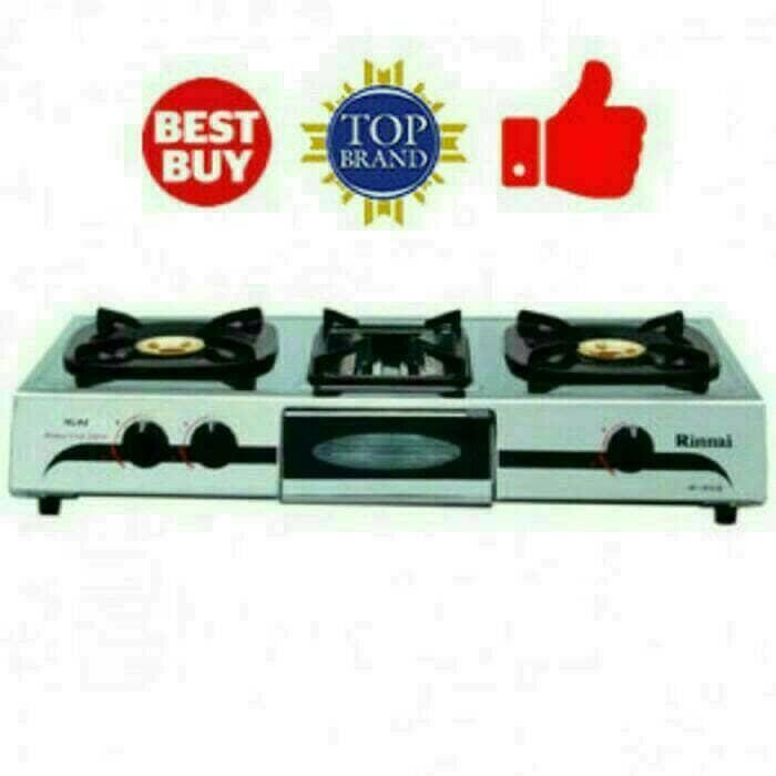 Kompor Gas Rinnai 3 Tungku Ri-514E (Ada Panggangan) / Rinnai Ri-514E