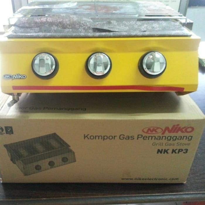 Kompor Sosis 3 Tungku Kompor Panggang Dan Bakar