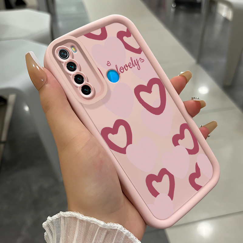 Casing Hp untuk Xiaomi Redmi Note 8 Note 8T Case Casing HP Softcase ponsel silikon tahan Kasing Lips
