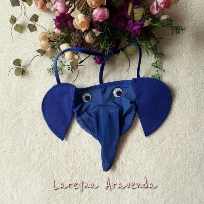 Lareyna Aravenda Celana Dalam Pria Lucu Imut Belalai Gajah Transparant CD024