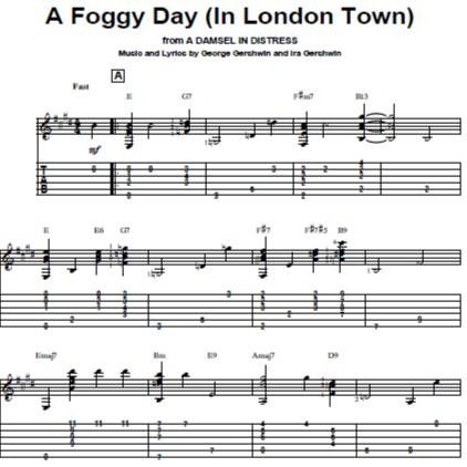 Buku Tablature Gitar - First 50 Jazz Standars