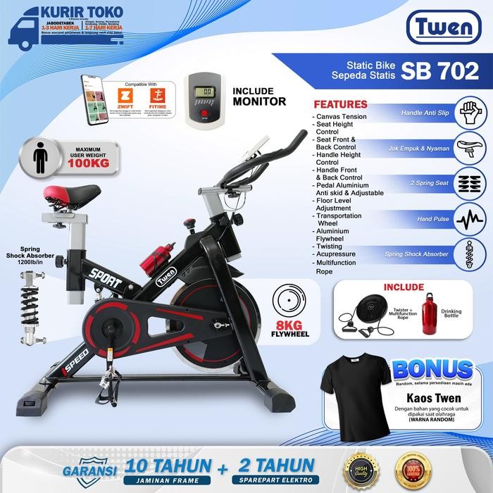 Twen Sb702 Spinning Bike Spin Bike Sepeda Statis Sepeda Kardio