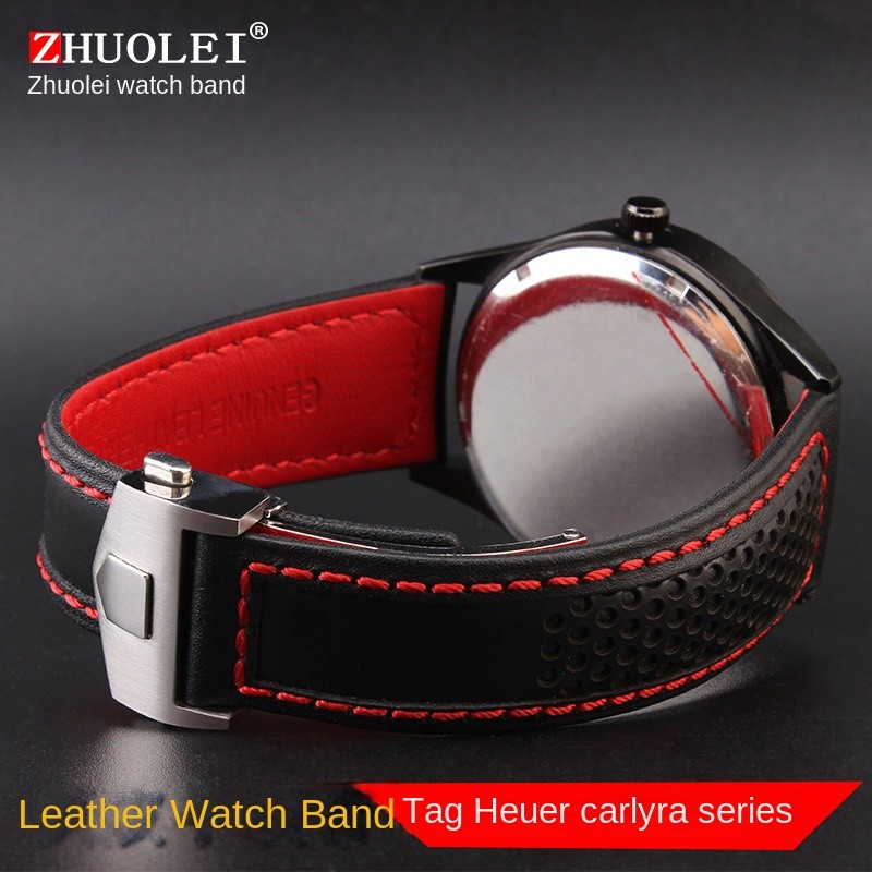 IMPORT COW GENUINE LEATHER WATCH STRAP 19MM 20MM 22MM WATCHBAND FOR TAG HEUER CARRERA MONACO F1