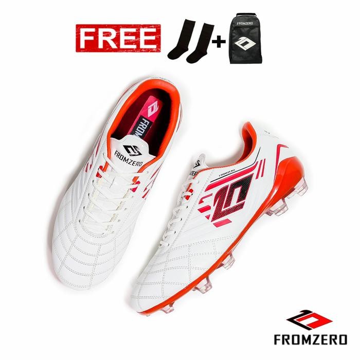 Lotto Sproty - Sepatu Sepak Bola Elite Ultimate White Red In Original