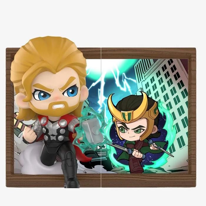 pop mart marvel photo frame - lthor figure