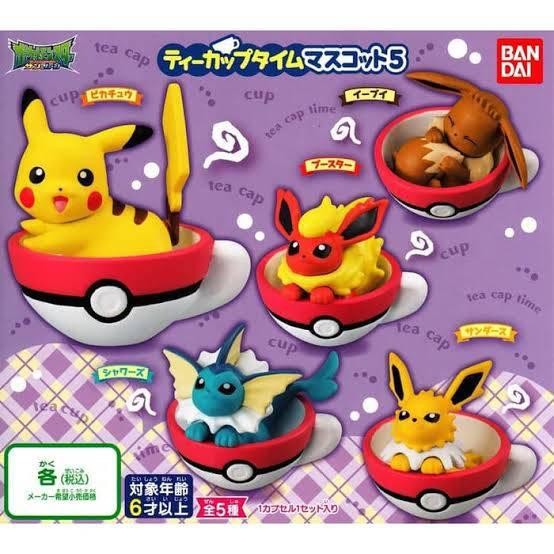 Gacha / Gashapon Pokemon Tea Cup - SET [READY]