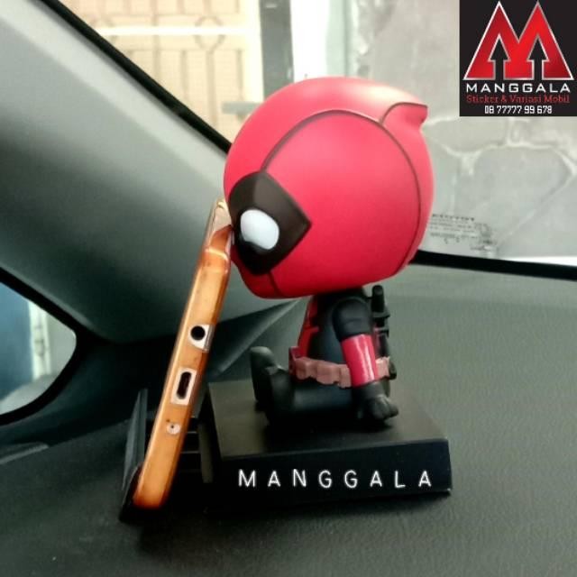 (Allthebest) Boneka Pajangan Goyang Dashboard Mobil Deadpool Dead Pool