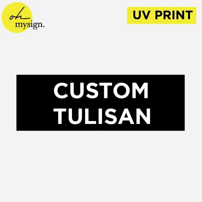 

TERLARIS Custom Tulisan Akrilik UV Print Acrylic Signage Sign Akrilik READY STOCK