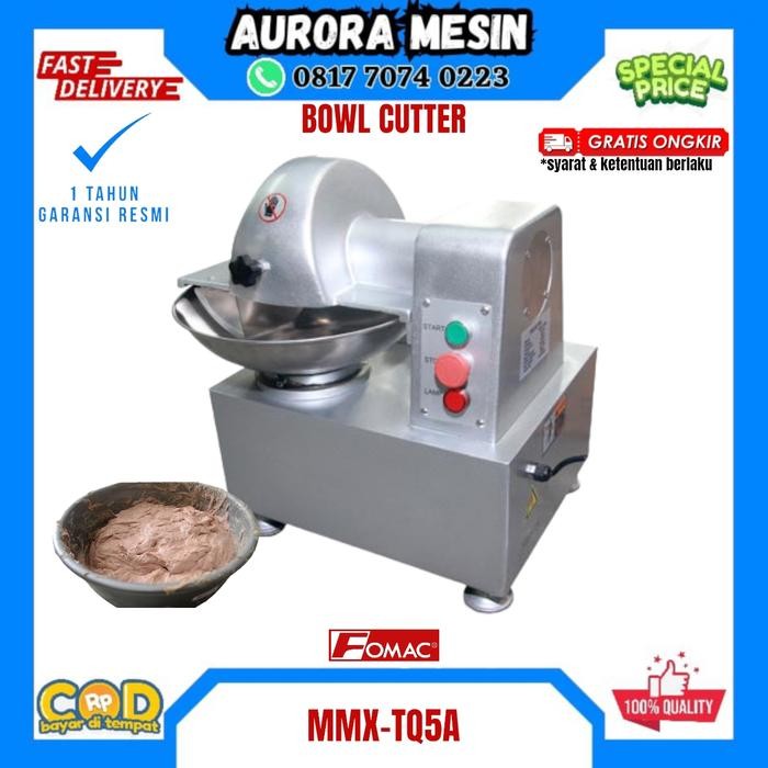 Mesin Pengaduk Adonan Daging Bakso Bowl Cutter Mmx-Tq5A Fomac