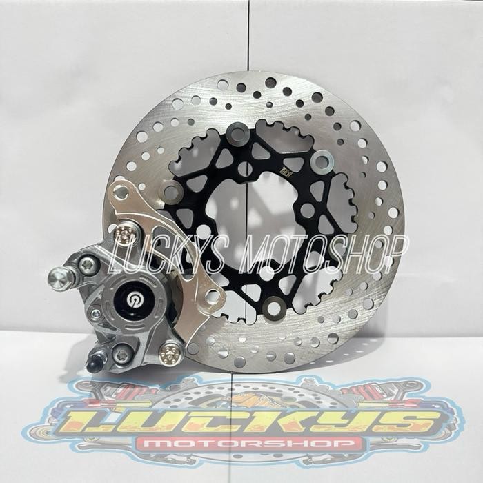 Aitech Bpro - Paket Kaliper 2P Brcmbo + Disc Cakram Sunstar 220Mm + Breket Beat, Mio, Mio Sporty,