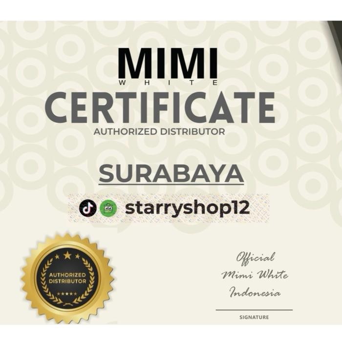 BPOM Mimi White 30ml 100ml Orinal AHA body serum booster tubuh 30ml aha brhtening brht asli body