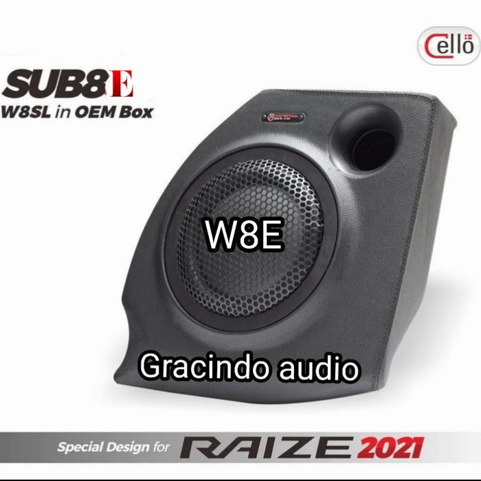 Terbagus Subwoofer Cello W8E 8Inch Oem Pasive Box Pnp Toyota Raize