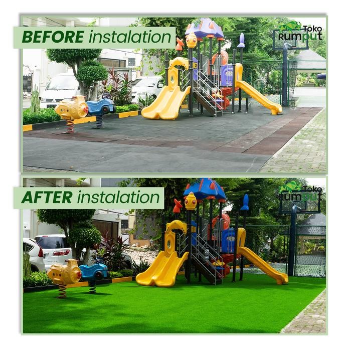 Karpet Rumput Sintetis, Rumput Palsu, Rumput Jepang 3Cm