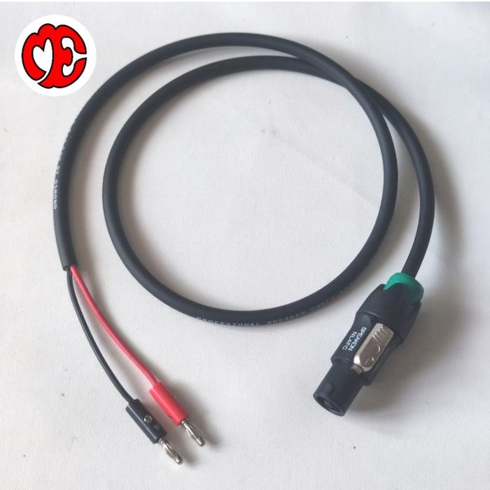 Kabel Speaker Audio Jack Spikon To 2 Jack Banana