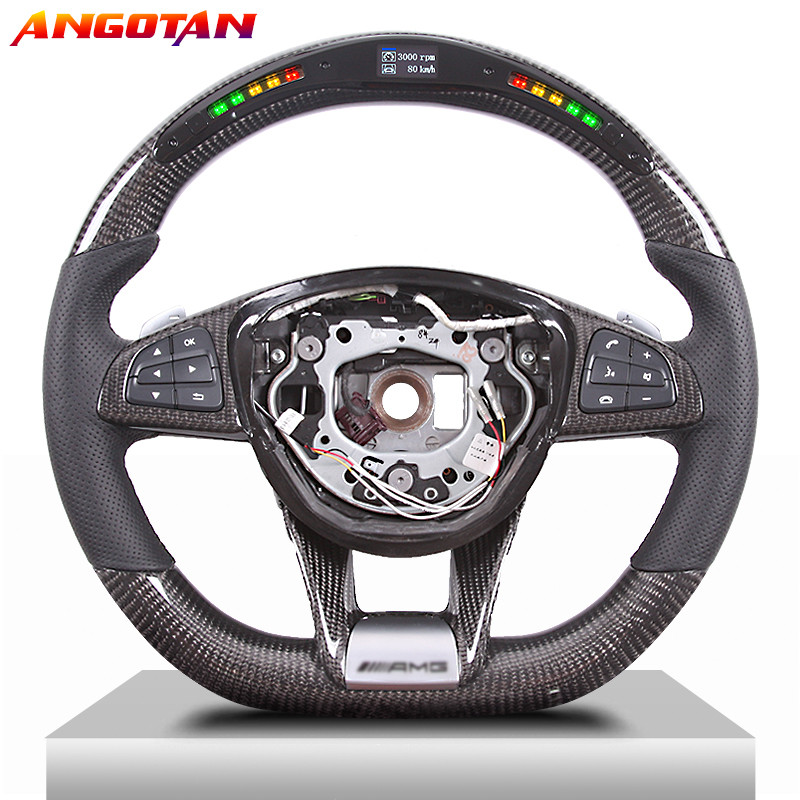LED Carbon Fiber Steering Wheel  Fit For  Mercedes Benz W205