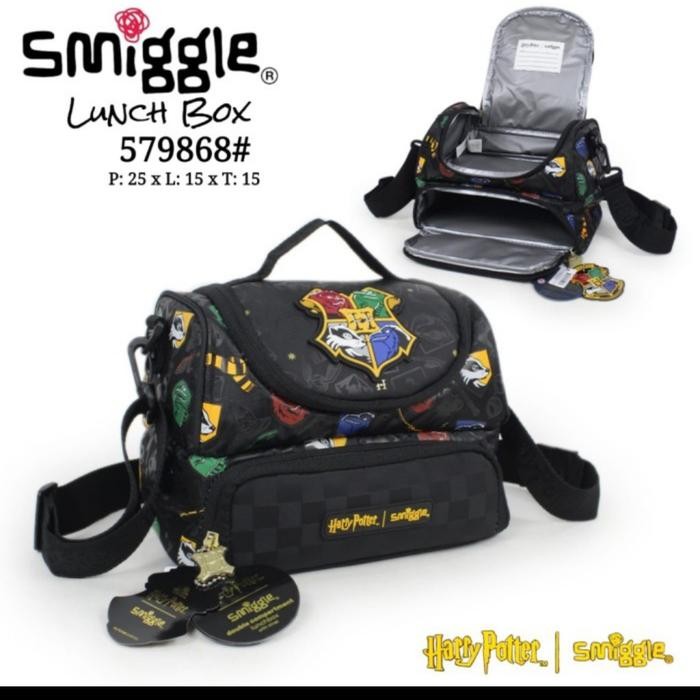 Smiggle Black Boy Lunch Bag/ Kado/ Tas Bekal Anak Laki