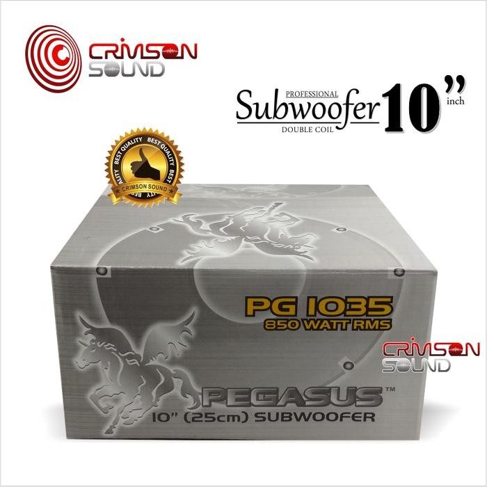 Stok Terbatas Speaker Subwoofer 10 Inch Pegasus Pg - 1035 Coil