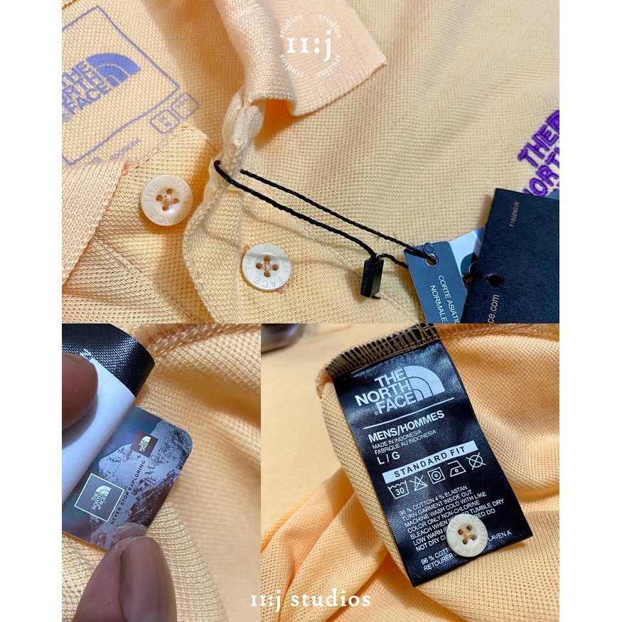 Kaos Polo The North Face Calpine Polo Shirt Tnf Asli Original - Yellow