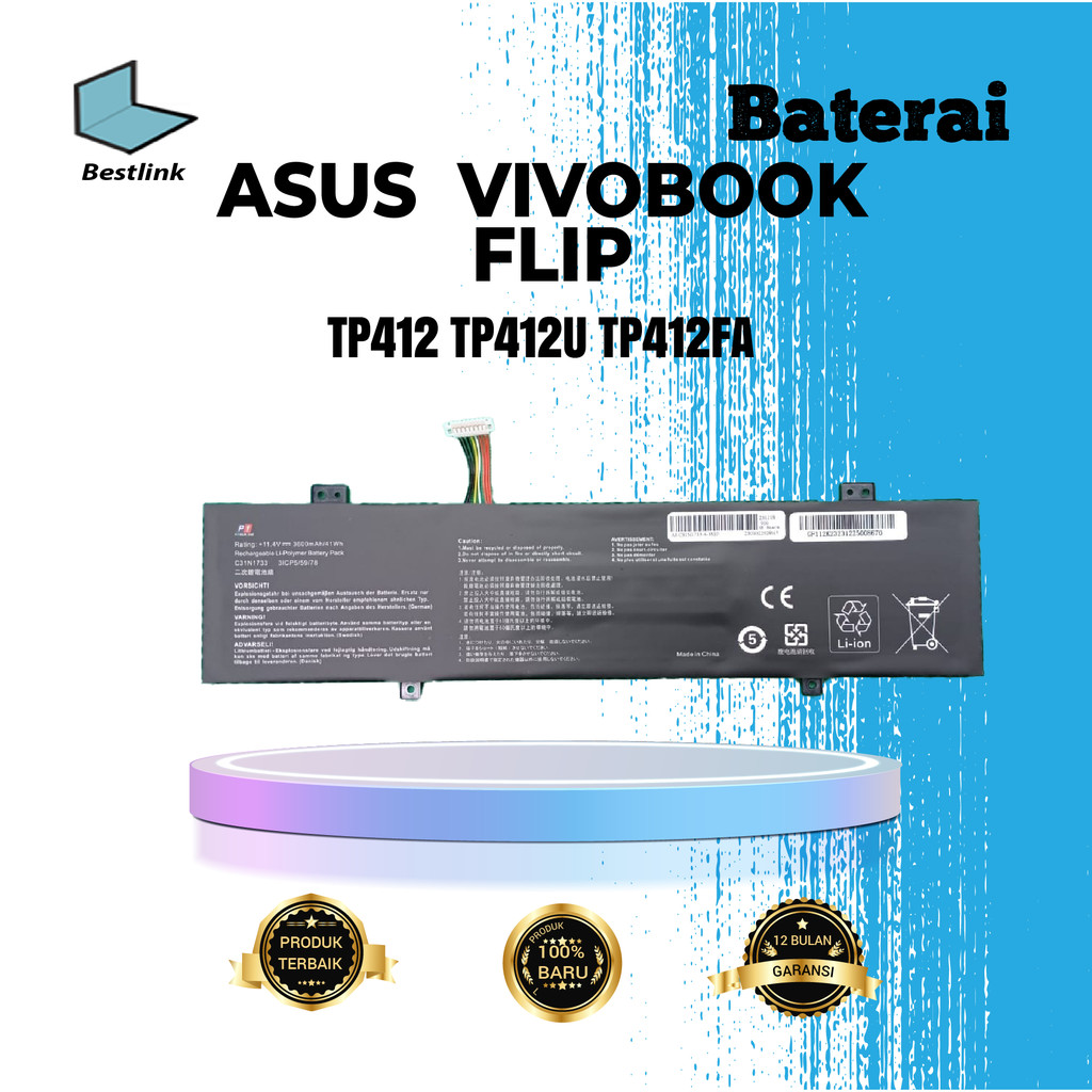 Baterai Asus Vivobook Flip 14 TP412 TP412U TP412FA