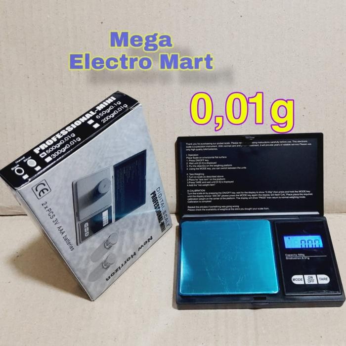 Timbangan mini Digital 0,01g / 500g Timbangan perhiasan / Timbangan emas