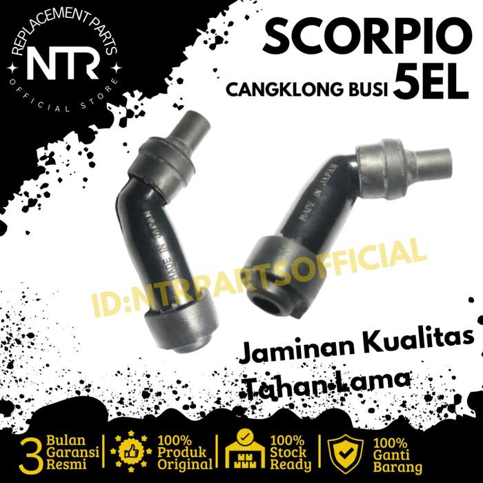 (TERLARIS) Cap Noise suppressor Cangklong Tutup Busi Scorpio Z Original NTR (TERBAIK) (TERBARU)