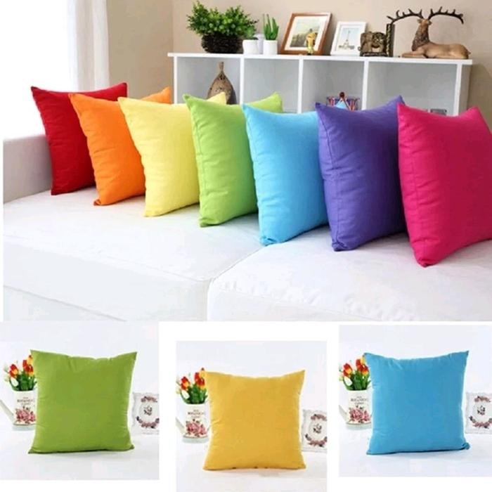 Sarung Bantal Sofa 40 x 40 cm Polos Elastis / Cover Bantal Sofa Stretch