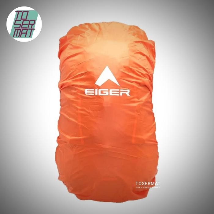 Eiger Rain Cover Size M Warna Orange Untuk Tas Ukuran 30-35 Liter