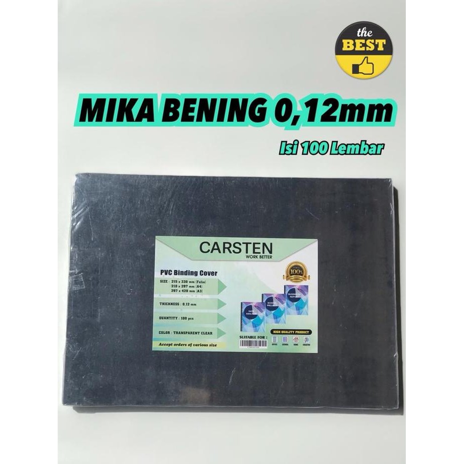 

ORIGINAL MIKA JILID 0.12 MM A3 ISI 100 LEMBAR READY STOCK