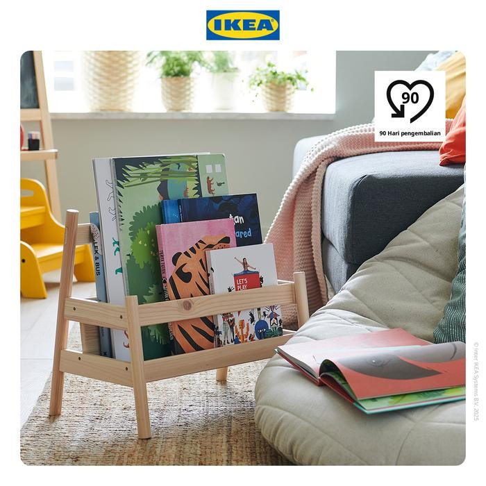 NEW IKEA FLISAT Rak Display Buku Bahan Kayu